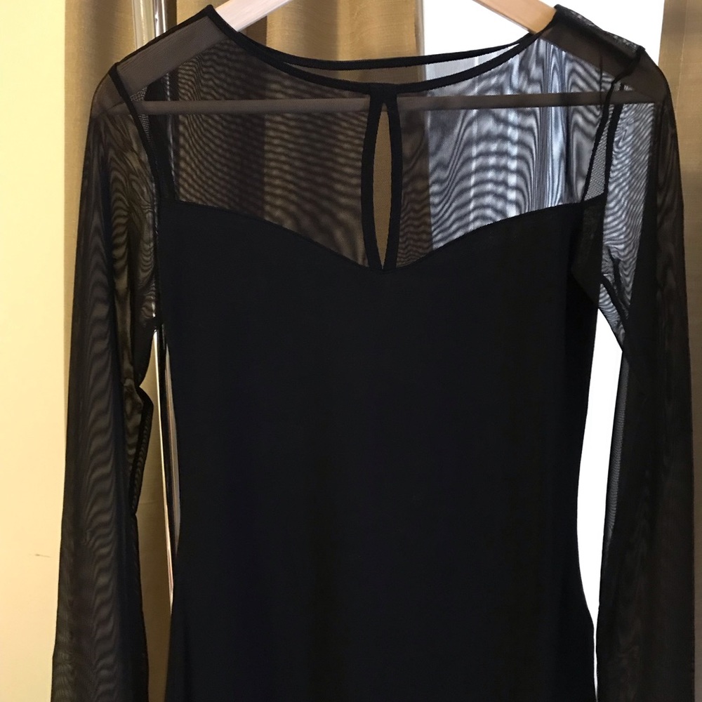 H&M black mesh top